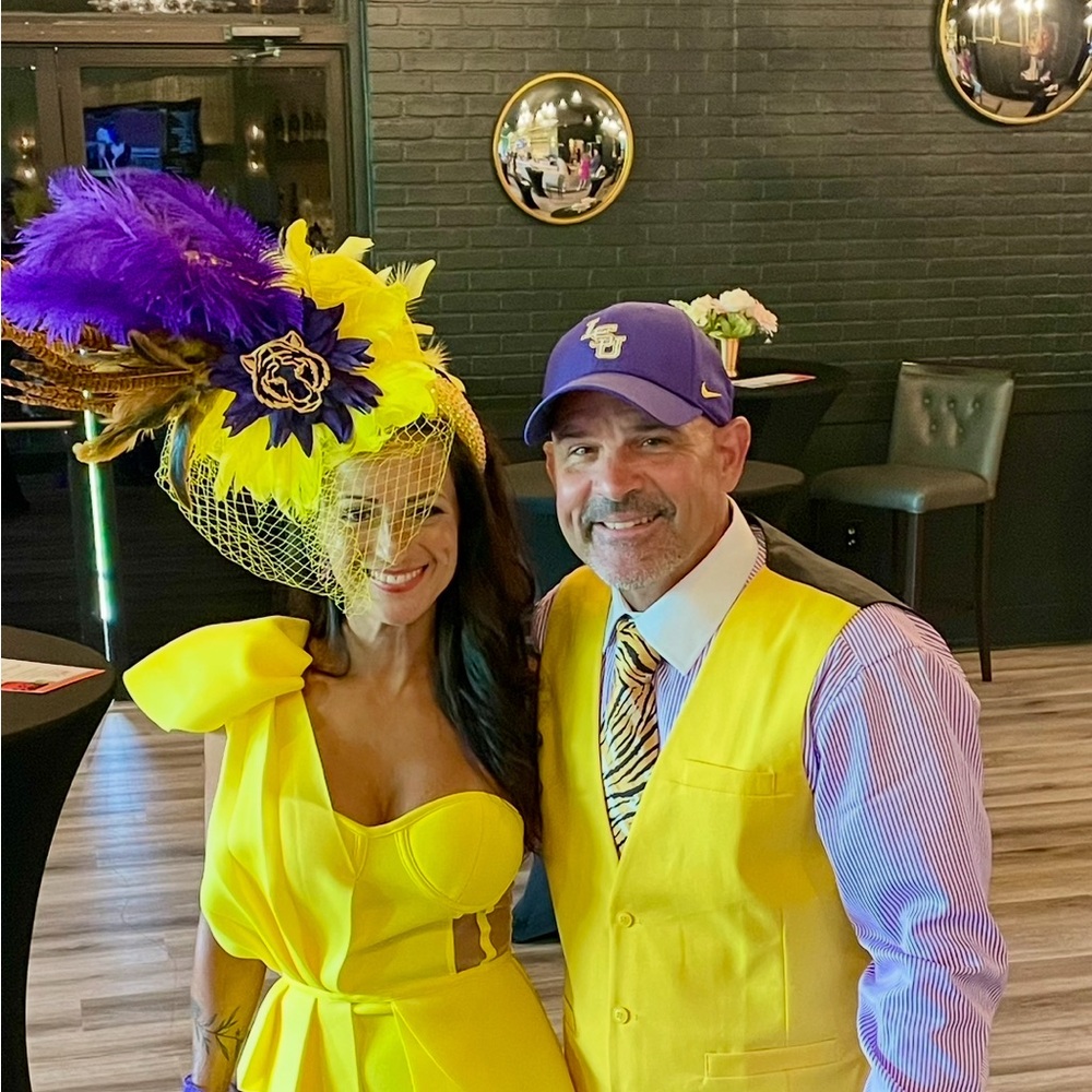 LSU custom headpiece